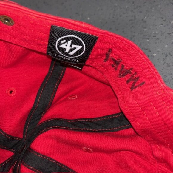 ATLANTA HAWKS Basketball Hat `47 Brand Clean Up Adjustable NBA - Picture 6 of 8